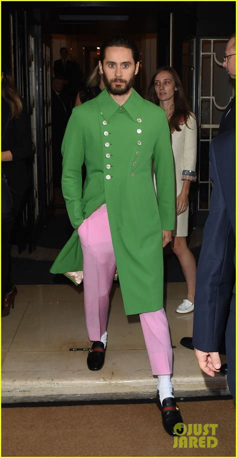 jared leto green gucci coat|jared leto as paolo gucci.